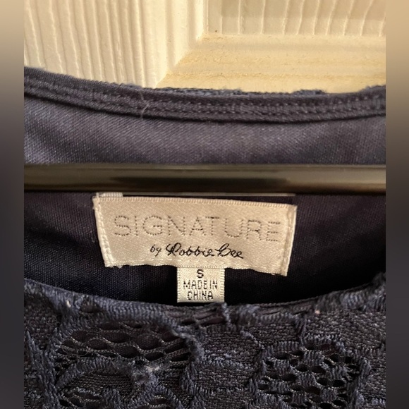 ROBBIE BEE~LACE DRESS~PULLOVER~NAVY~S - Picture 4 of 6